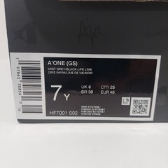 Nike Kids Size 7Y A’One GS Low Top Basketball Shoes Grey/Green/Blue HF7001-002