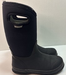 Bogs Classic High Youth Size 5 Black Insulated Waterproof Boots Unisex 52065-001