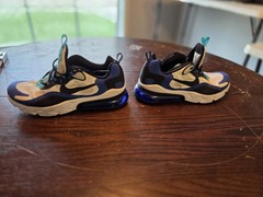 nike air7c react blue, teal black white. 6youth. dec 2019. #bq0103-105