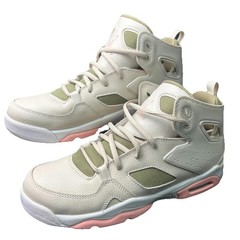 Air Jordan Flight Origin 4 GS 555333-101 Women 8.5 / 7Y Light Bone Pink Olive
