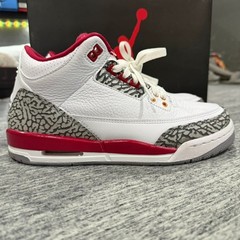 Jordan 3 GS Retro “Cardinal Red” Size 7Y – Used Excellent Condition