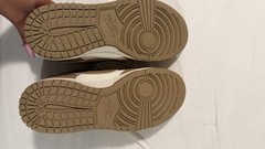 Nike Dunk Low GS Brown/White Colorblock Leather Lace-Up Sneakers US 6.5Y